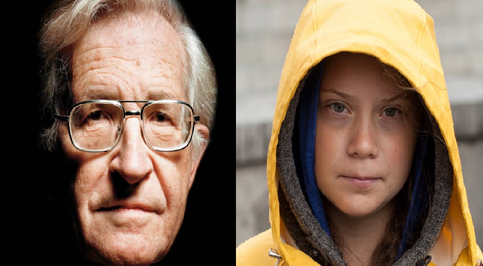 Noam Chomsky dan Greta Thunberg