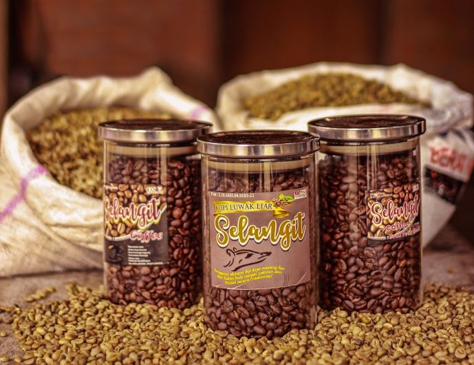 Kemasan kopi produk KPH Lakitan Sumatra Selatan.