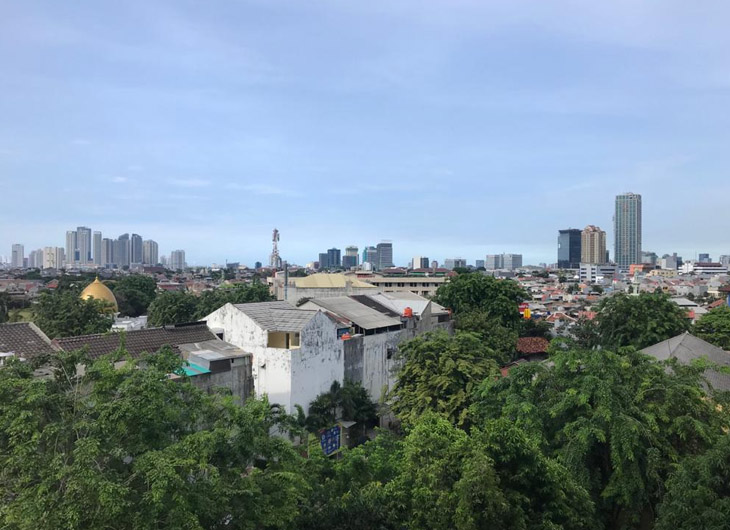 Langit Jakarta pada siang hari, 21 November 2020.