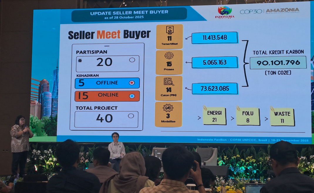 Seller meet buyer, toko karbon Indonesia di COP30