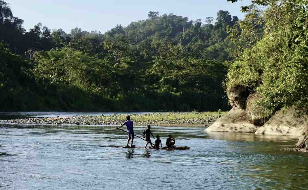 Hidup masyarakat adat sangat bergantung pada hutan dan alam di sekitarnya (foto: unsplash.com/Azzedine Rouichi)